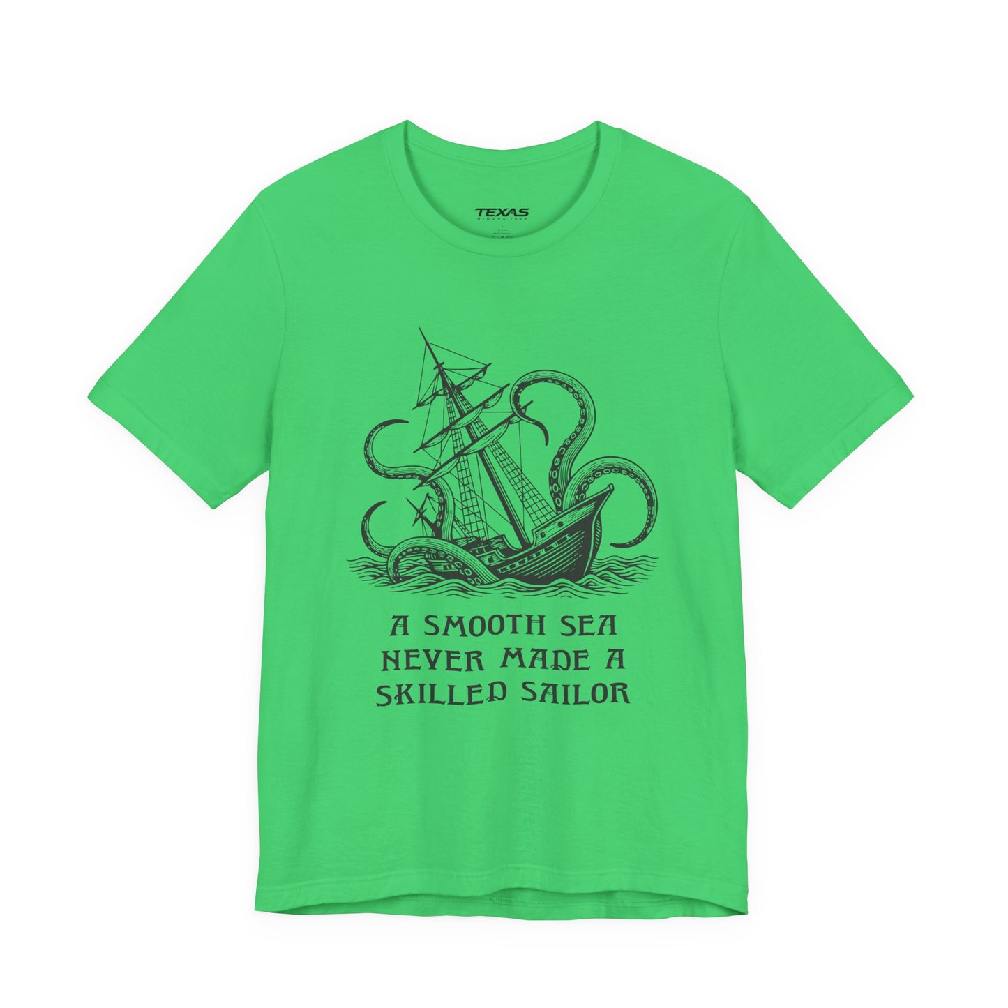 A smooth sea never made a skilled sailor — Unisex Cotton Tee