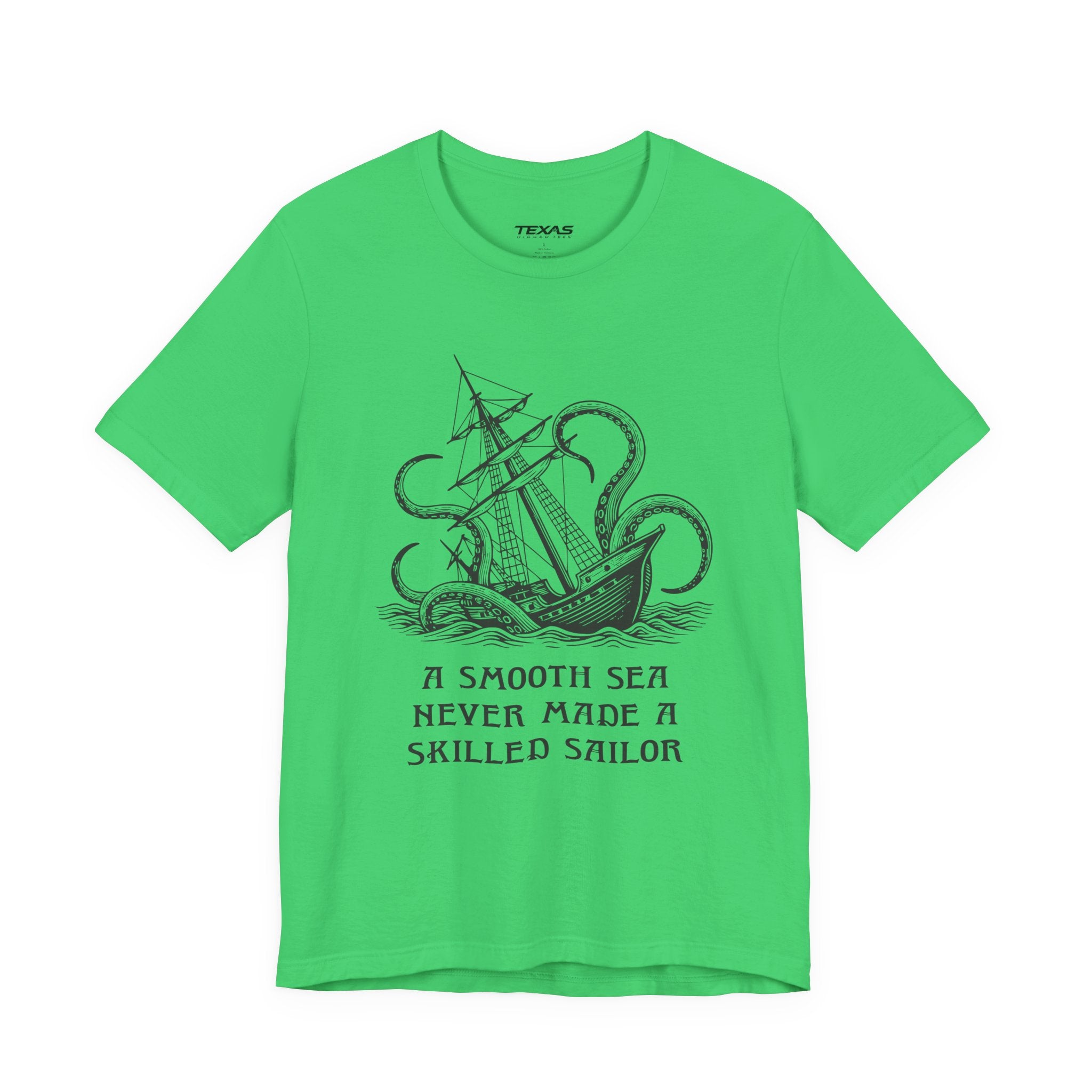 A smooth sea never made a skilled sailor — Unisex Cotton Tee