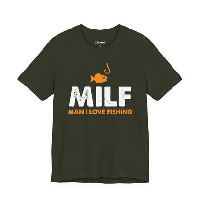 Man I Love Fishing — Unisex Cotton Tee
