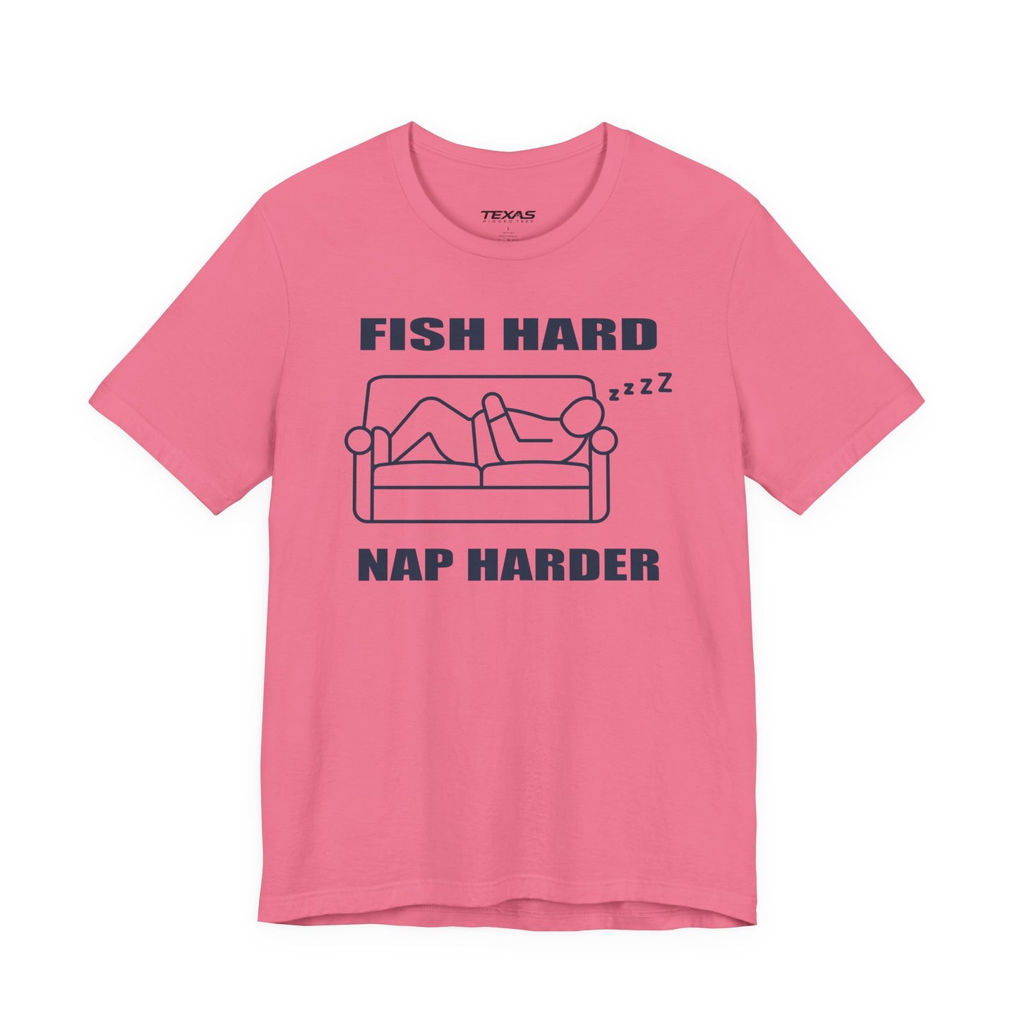 Fish Hard, Nap Harder — Unisex Cotton Tee