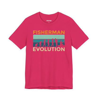 Fisherman Evolution — Unisex Cotton Tee