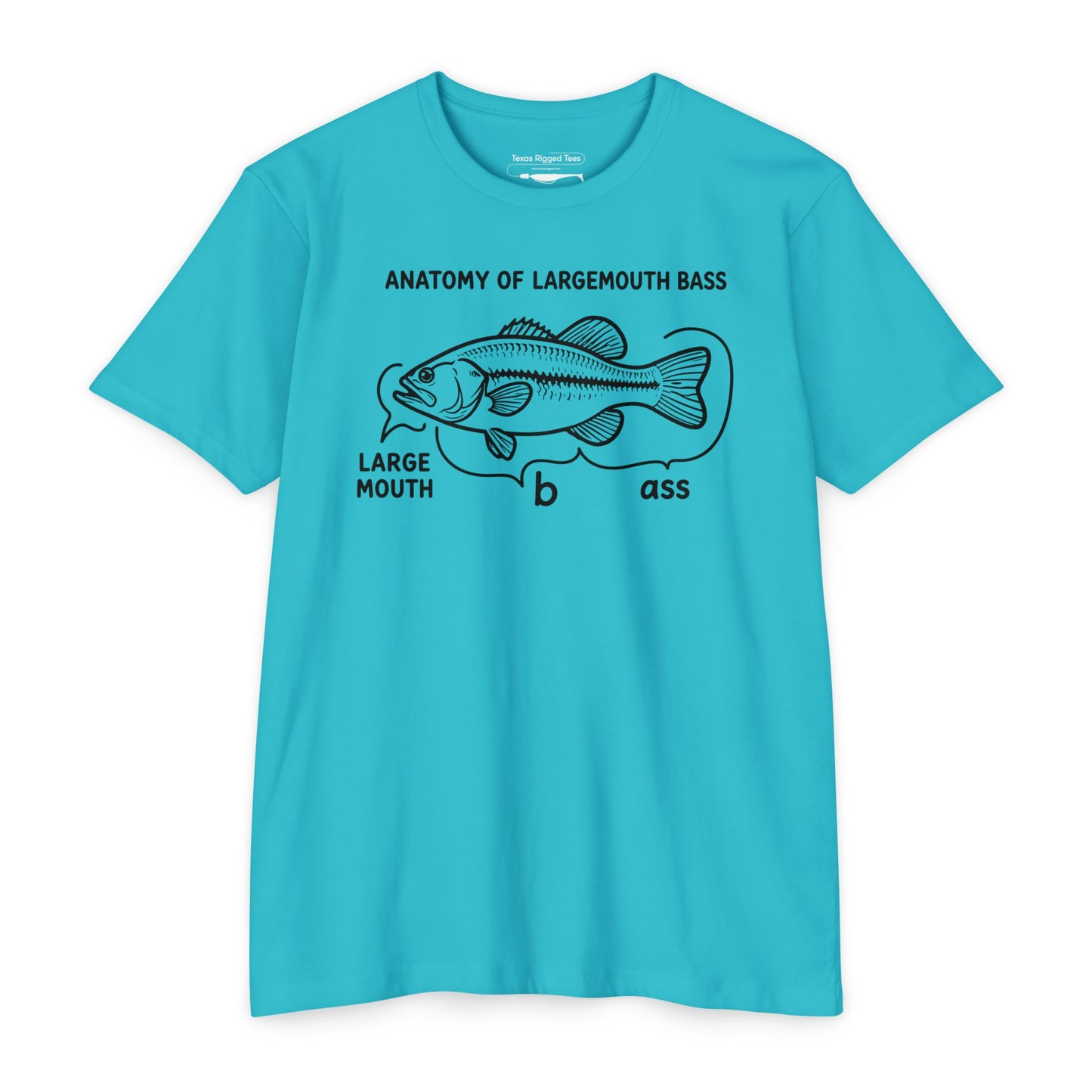 Anatomy of a Largemouth Bass — Cotton-Poly Blend T-Shirt