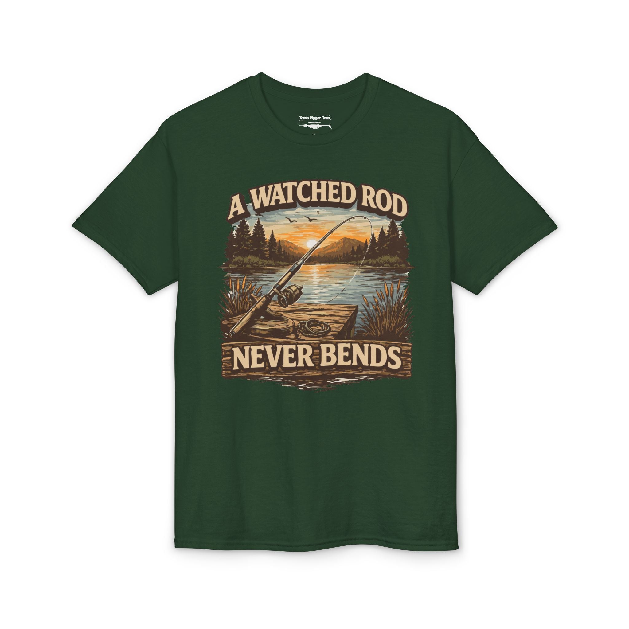 A Watched Rod Never Bends — Unisex DryBlend® T-Shirt