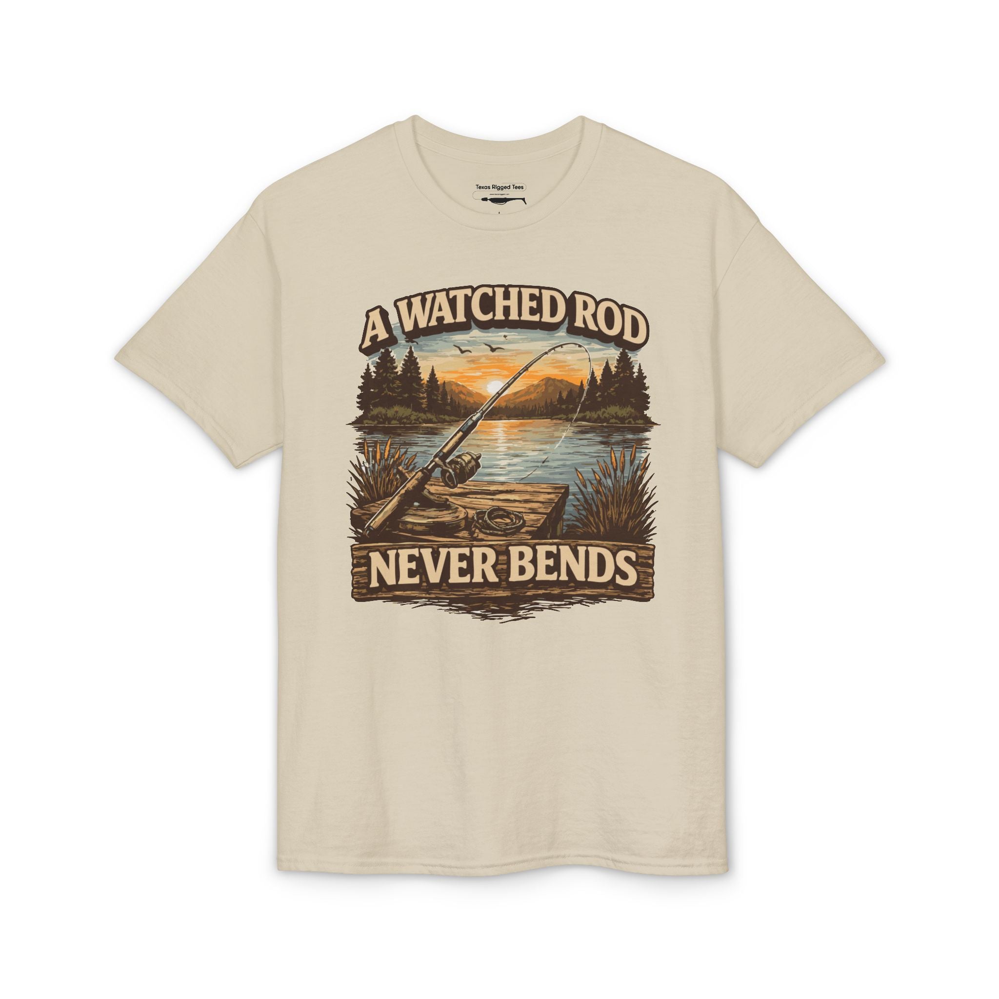 A Watched Rod Never Bends — Unisex DryBlend® T-Shirt