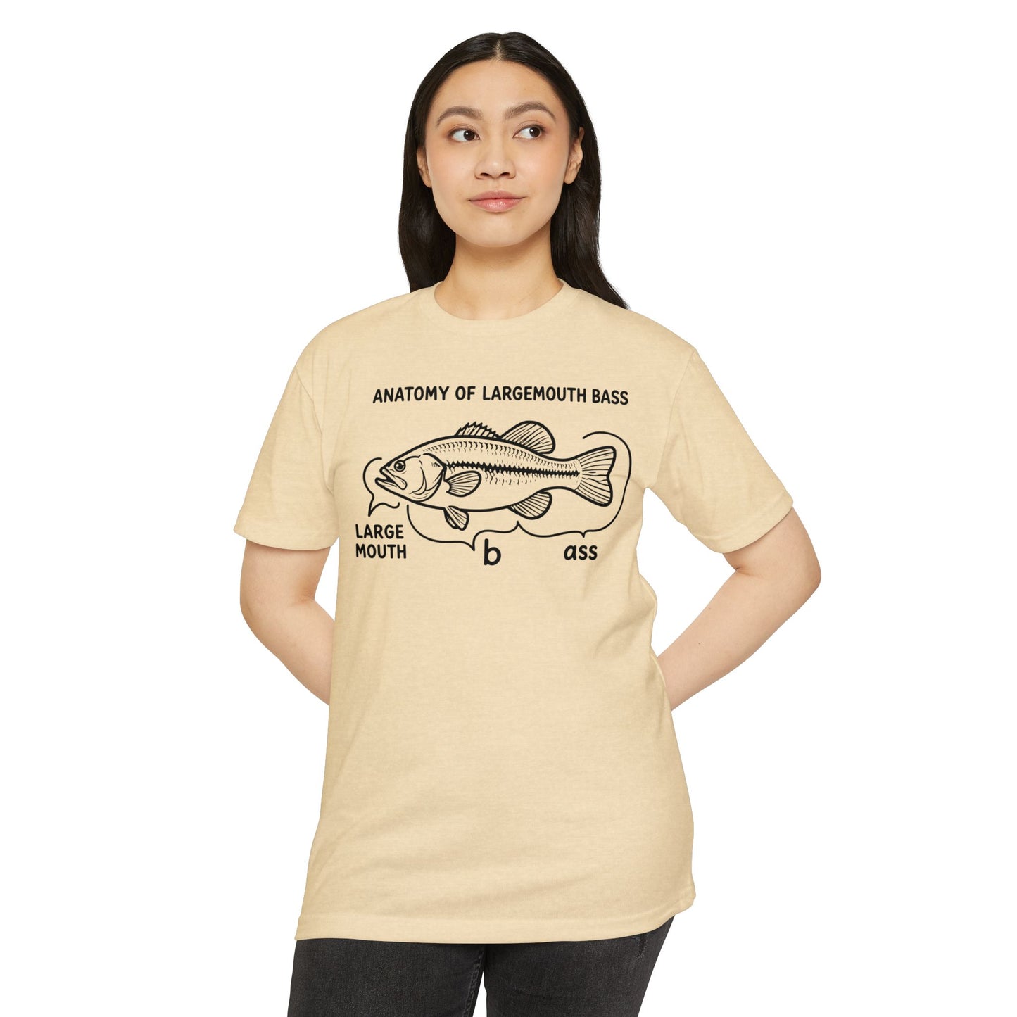 Anatomy of a Largemouth Bass — Cotton-Poly Blend T-Shirt