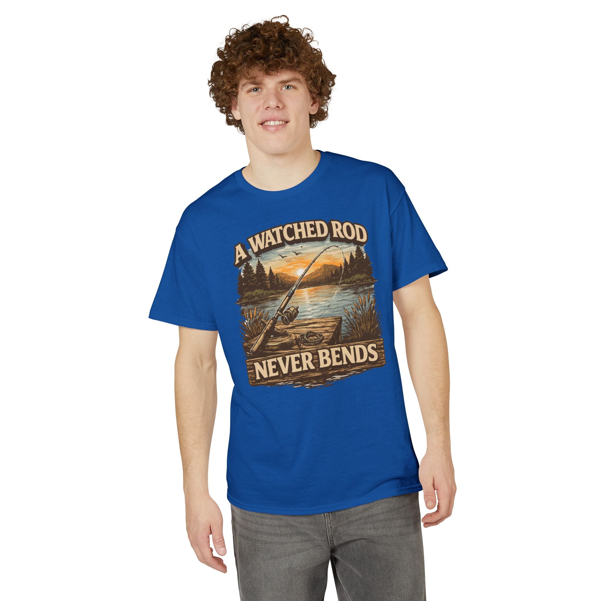 A Watched Rod Never Bends — Unisex DryBlend® T-Shirt