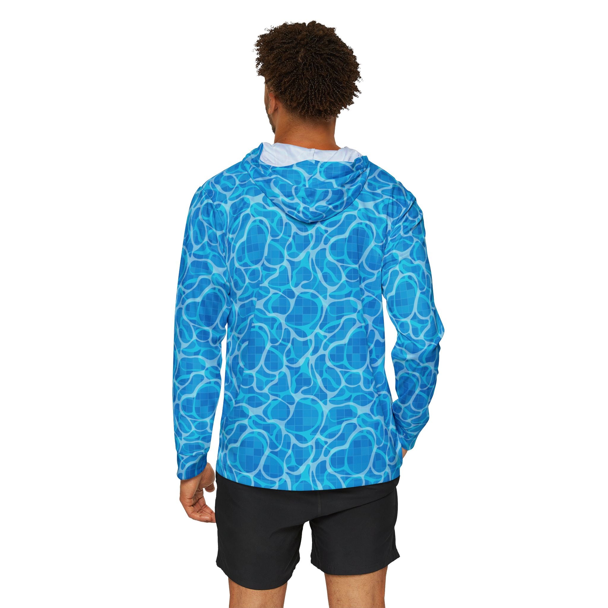 Cool Blue Water — Unisex Fishing Pullover Hoodie (SPF 50+)