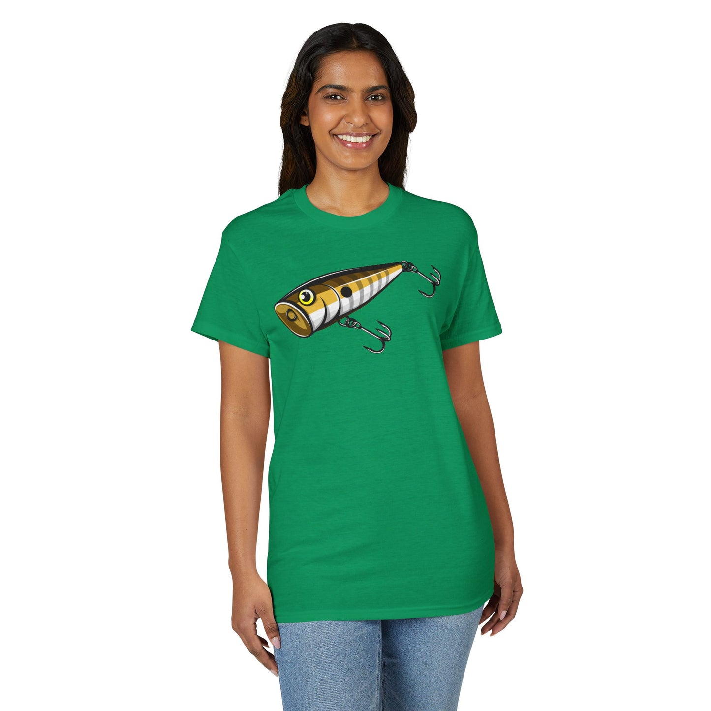 Topwater Popper Lure — Unisex DryBlend® T-Shirt