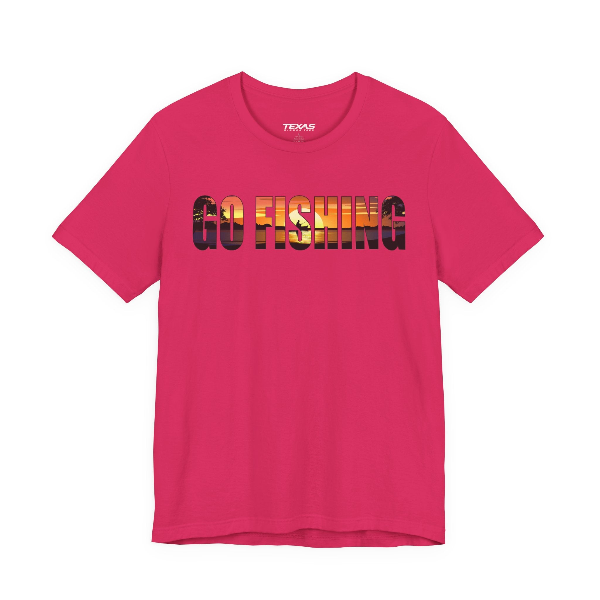 Go Fishing — Unisex Cotton Tee