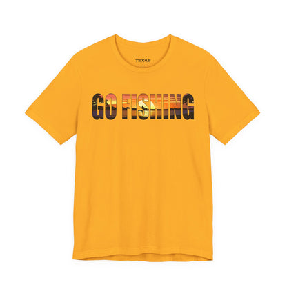 Go Fishing — Unisex Cotton Tee