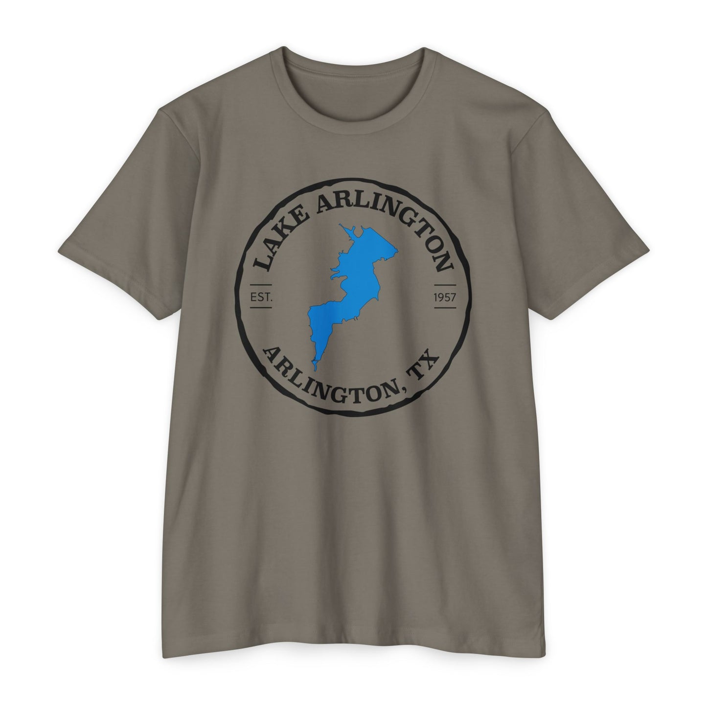 Lake Arlington — Unisex Cotton-Poly Blend T-Shirt