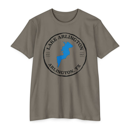 Lake Arlington — Unisex Cotton-Poly Blend T-Shirt