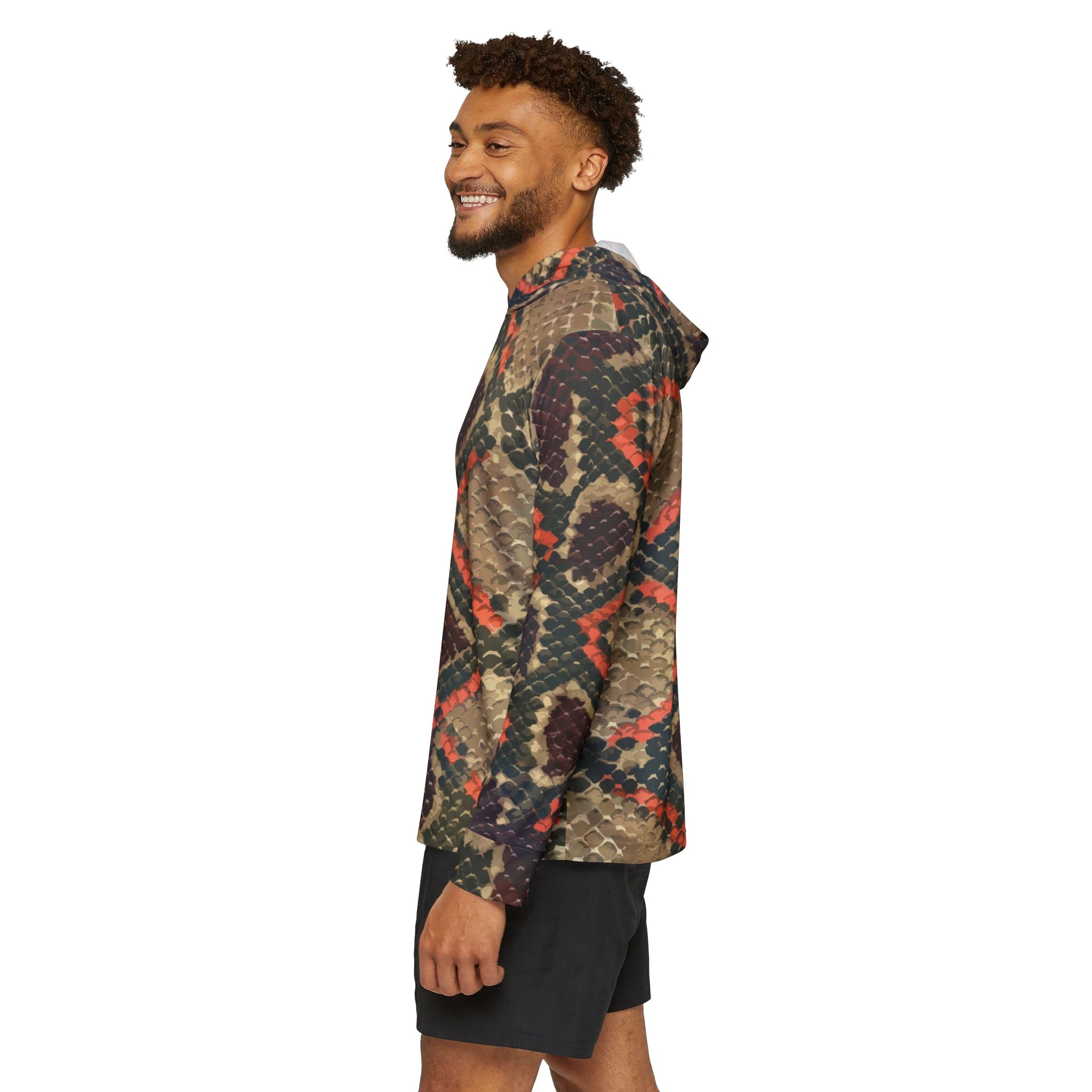 Burmese Python — Unisex Fishing Pullover Hoodie (SPF 50+)