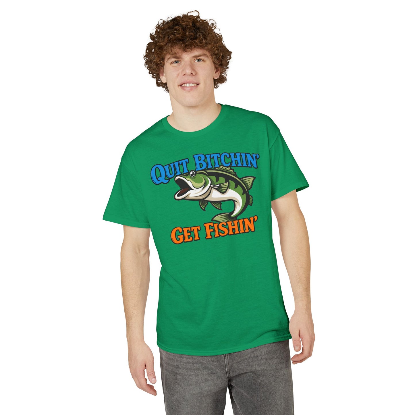 Quit Bitchin’, Get Fishin’ — Unisex DryBlend® T-Shirt