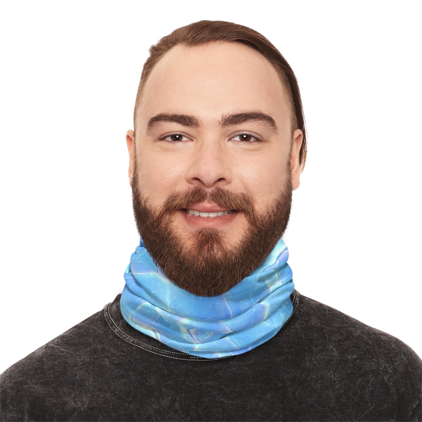 Fractal Ice — Unisex Neck Gaiter (SPF 50+)