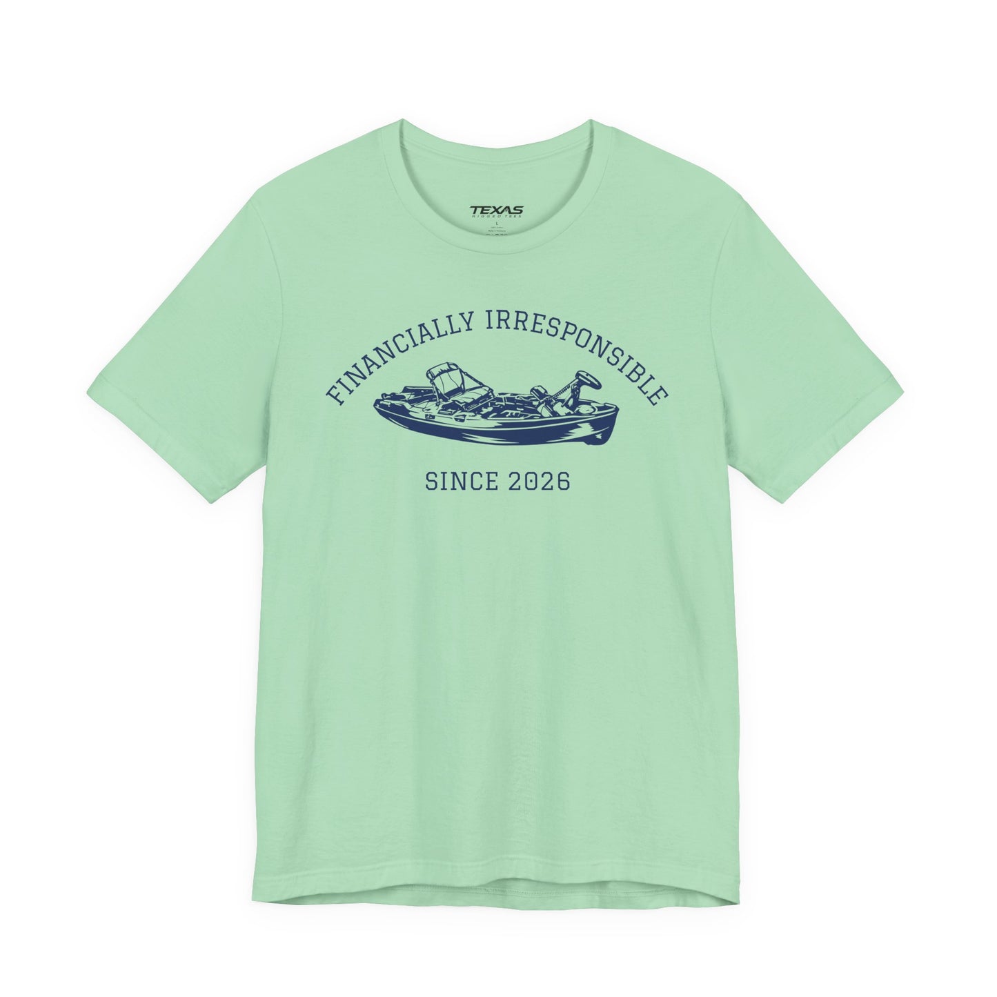 Financially Irresponsible Since XXXX (Kayak Edition) — Unisex Cotton Tee
