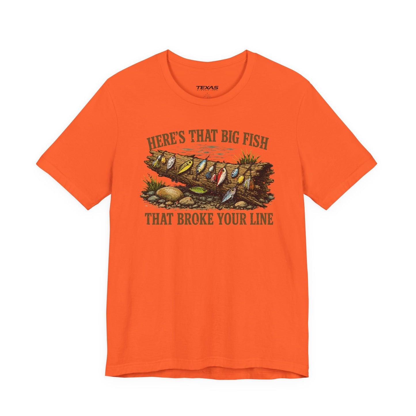 Here’s That Big Fish That Broke Your Line — Unisex Cotton Tee