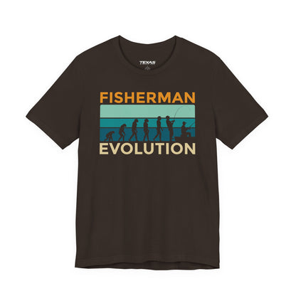 Fisherman Evolution — Unisex Cotton Tee