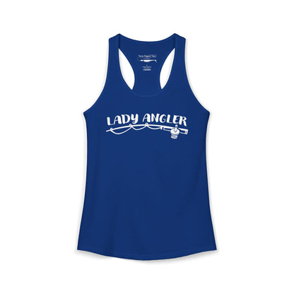 Lady Angler — Women’s Racerback Tank
