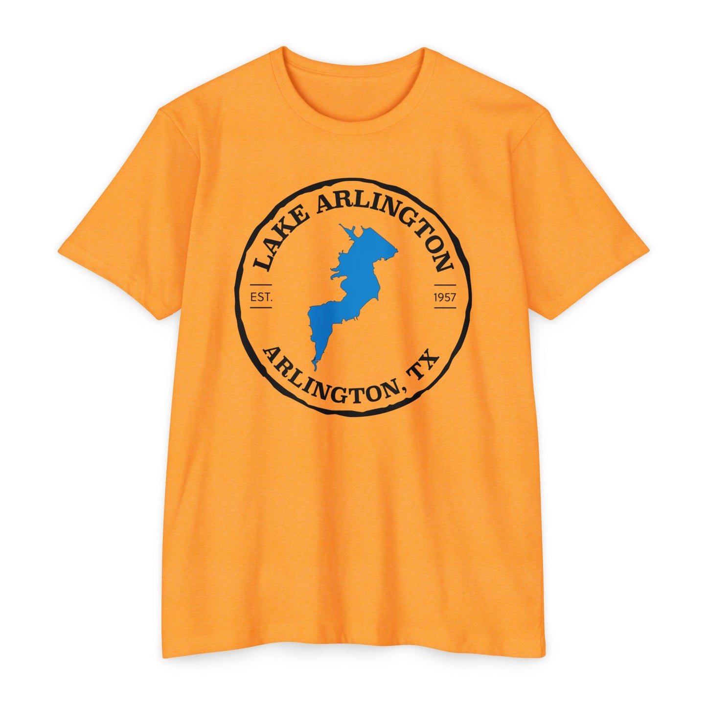 Lake Arlington — Unisex Cotton-Poly Blend T-Shirt