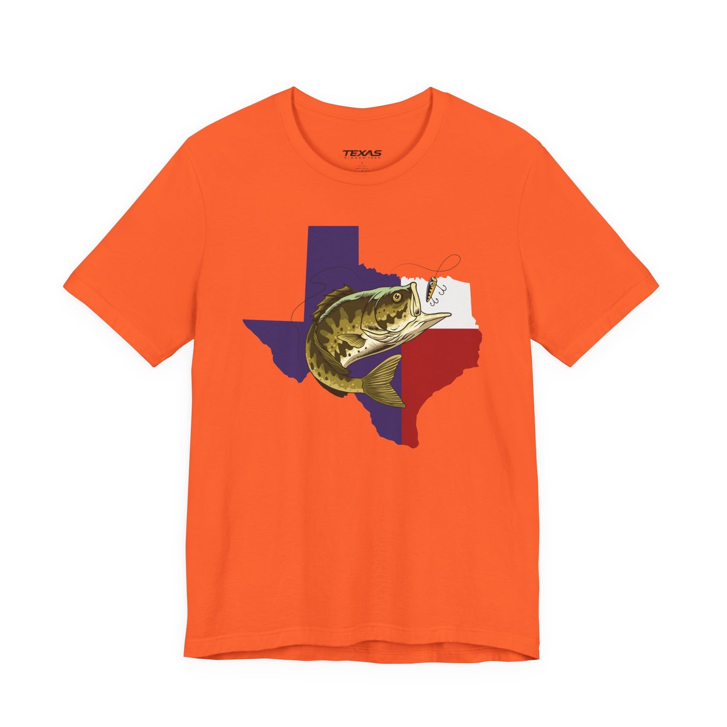 Texas Bass Fishing — Unisex Cotton Tee