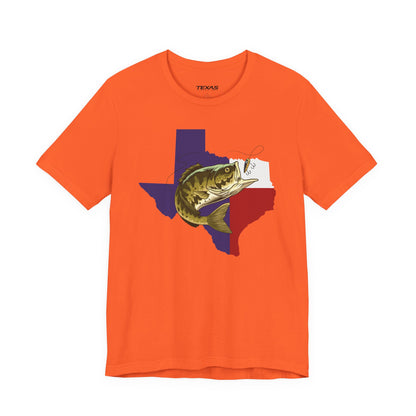 Texas Bass Fishing — Unisex Cotton Tee