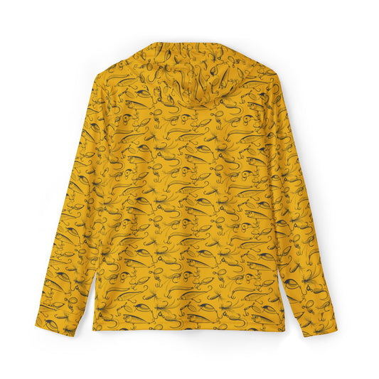Fishing Lures Pattern — Unisex Fishing Pullover Hoodie (SPF 50+)