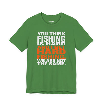 Hard Fishing — Unisex Cotton Tee