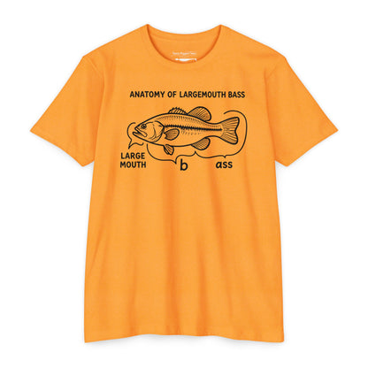 Anatomy of a Largemouth Bass — Cotton-Poly Blend T-Shirt