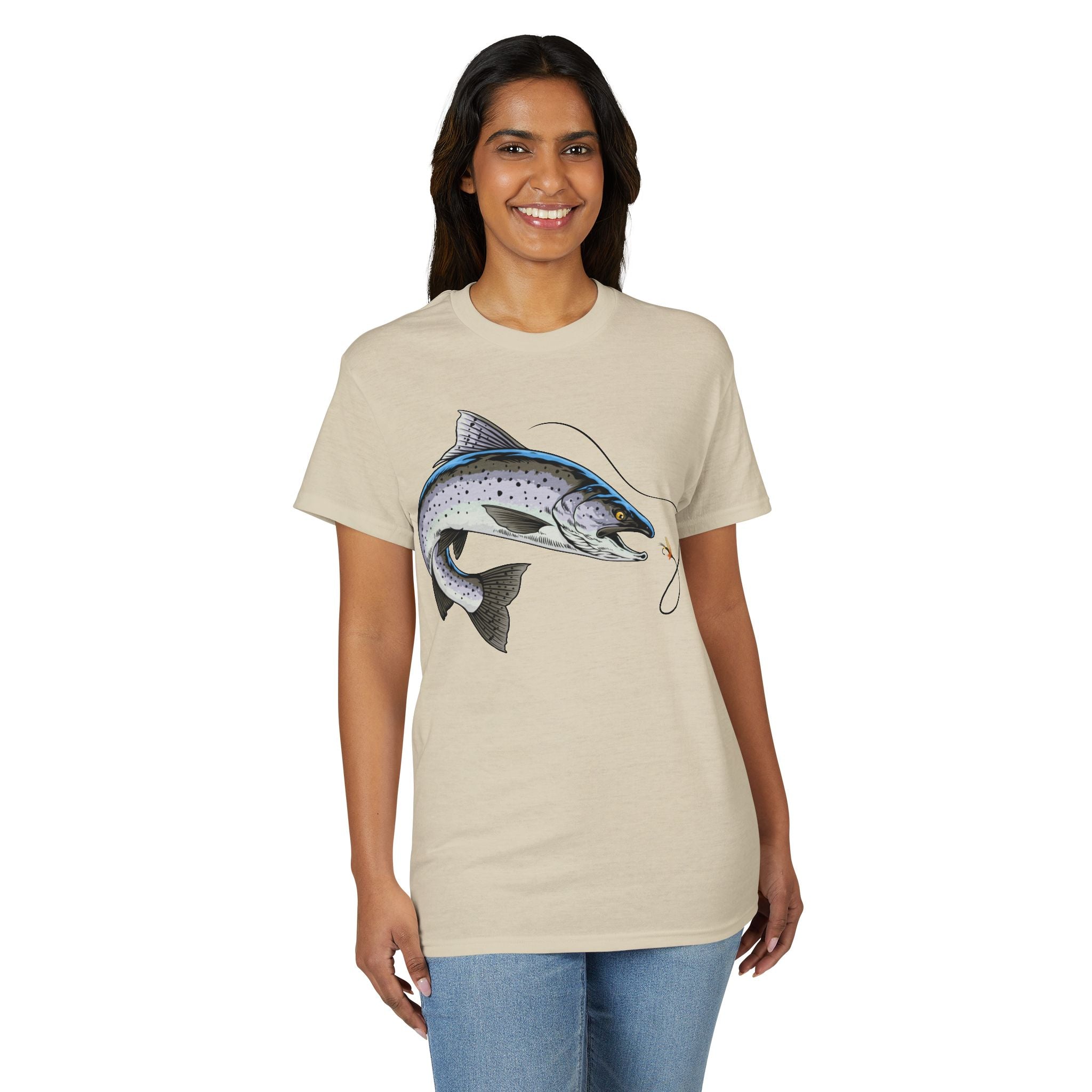 Trout on the Fly — Unisex DryBlend® T-Shirt