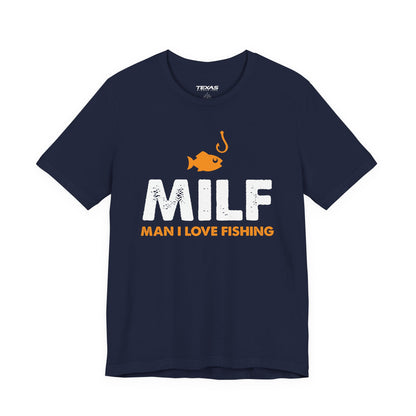 Man I Love Fishing — Unisex Cotton Tee