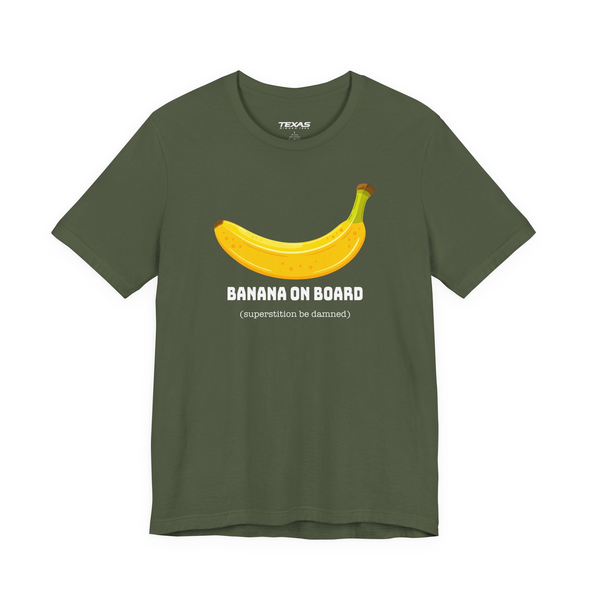 Banana on Board (Superstition Be Damned) — Unisex Cotton Tee
