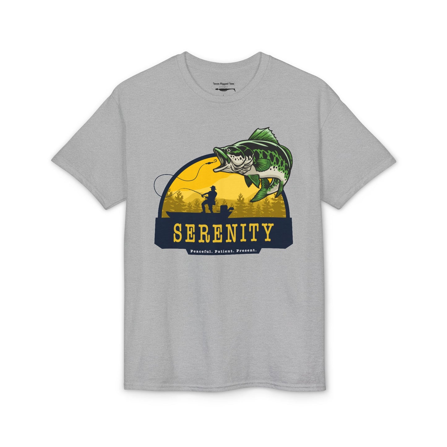 Serenity: Peaceful. Patient. Present. — Unisex DryBlend® T-Shirt