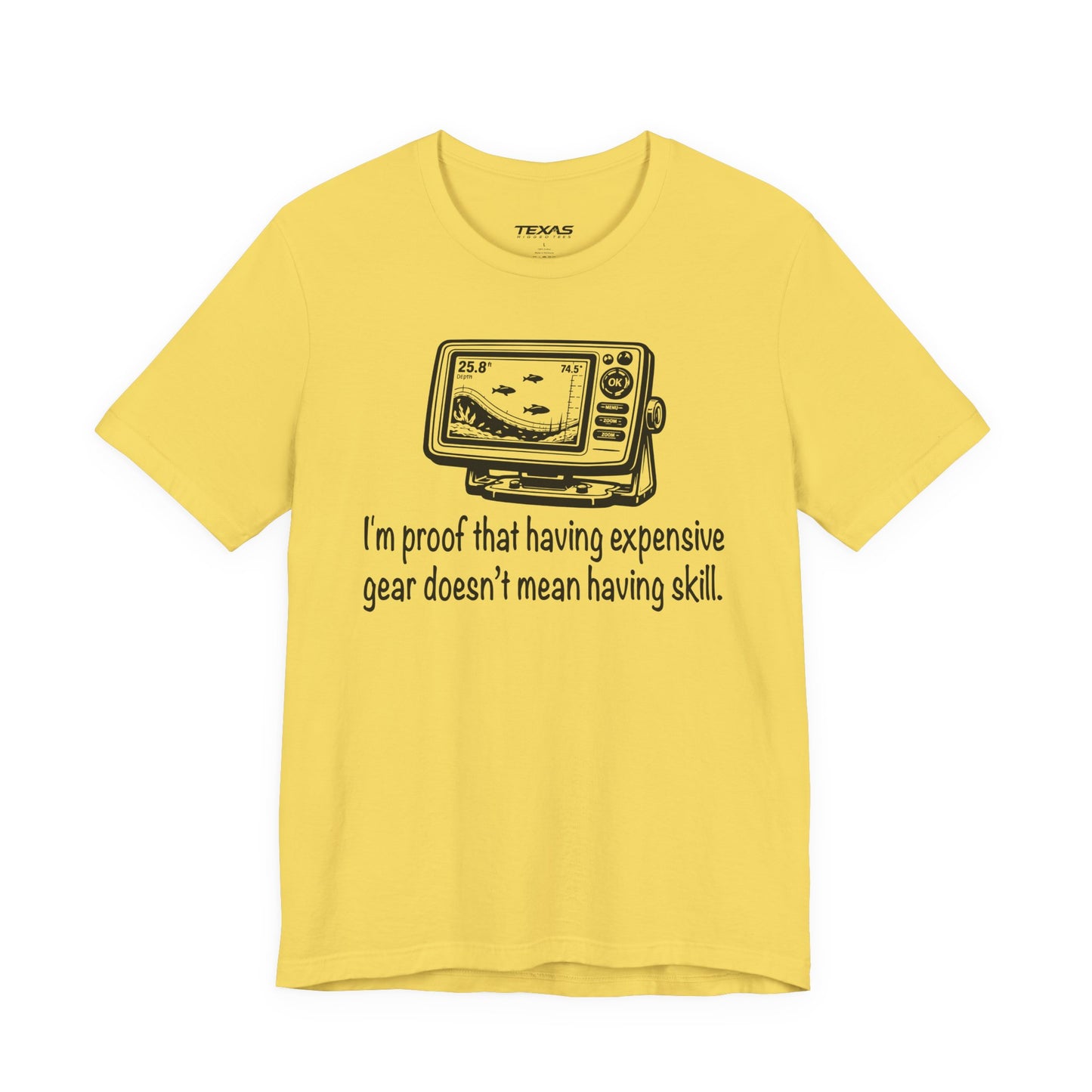 I'm proof that having expensive gear doesn't mean having skill — Unisex Cotton Tee