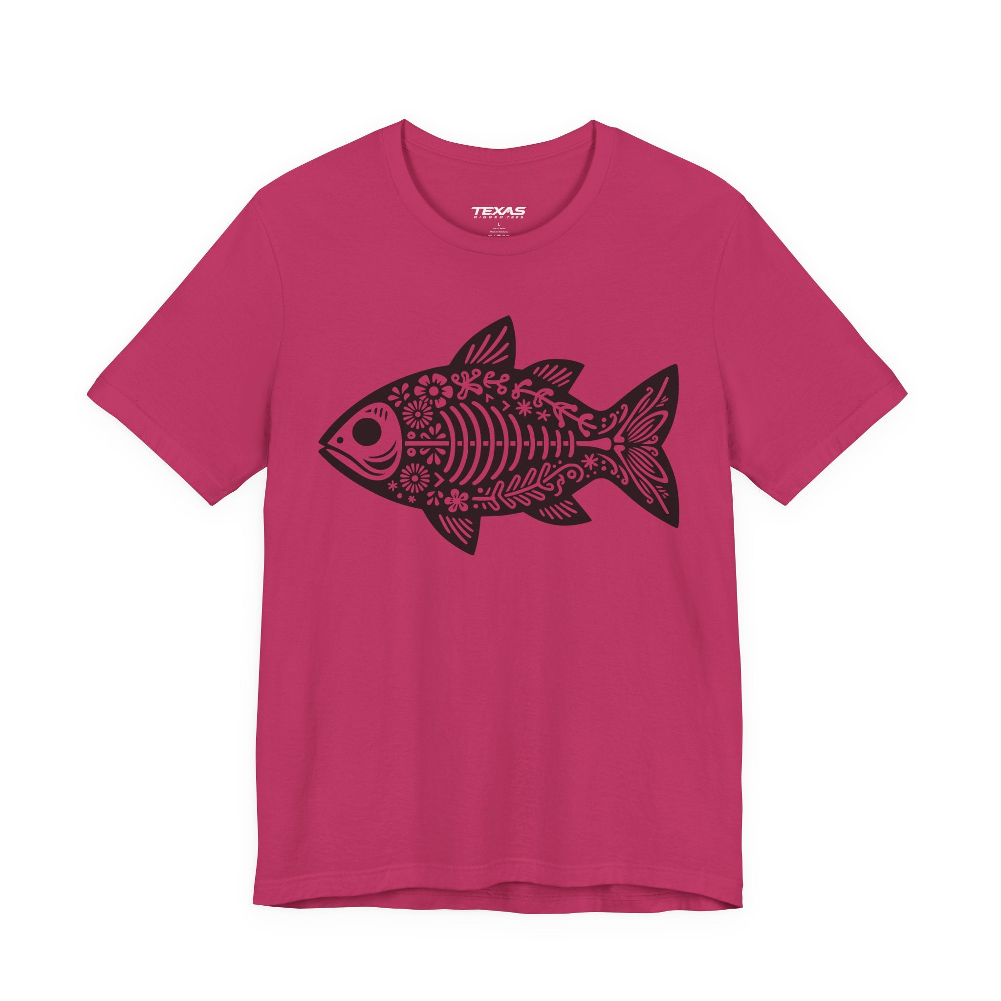 Mexican Flora Fish Skeleton — Unisex Cotton Tee