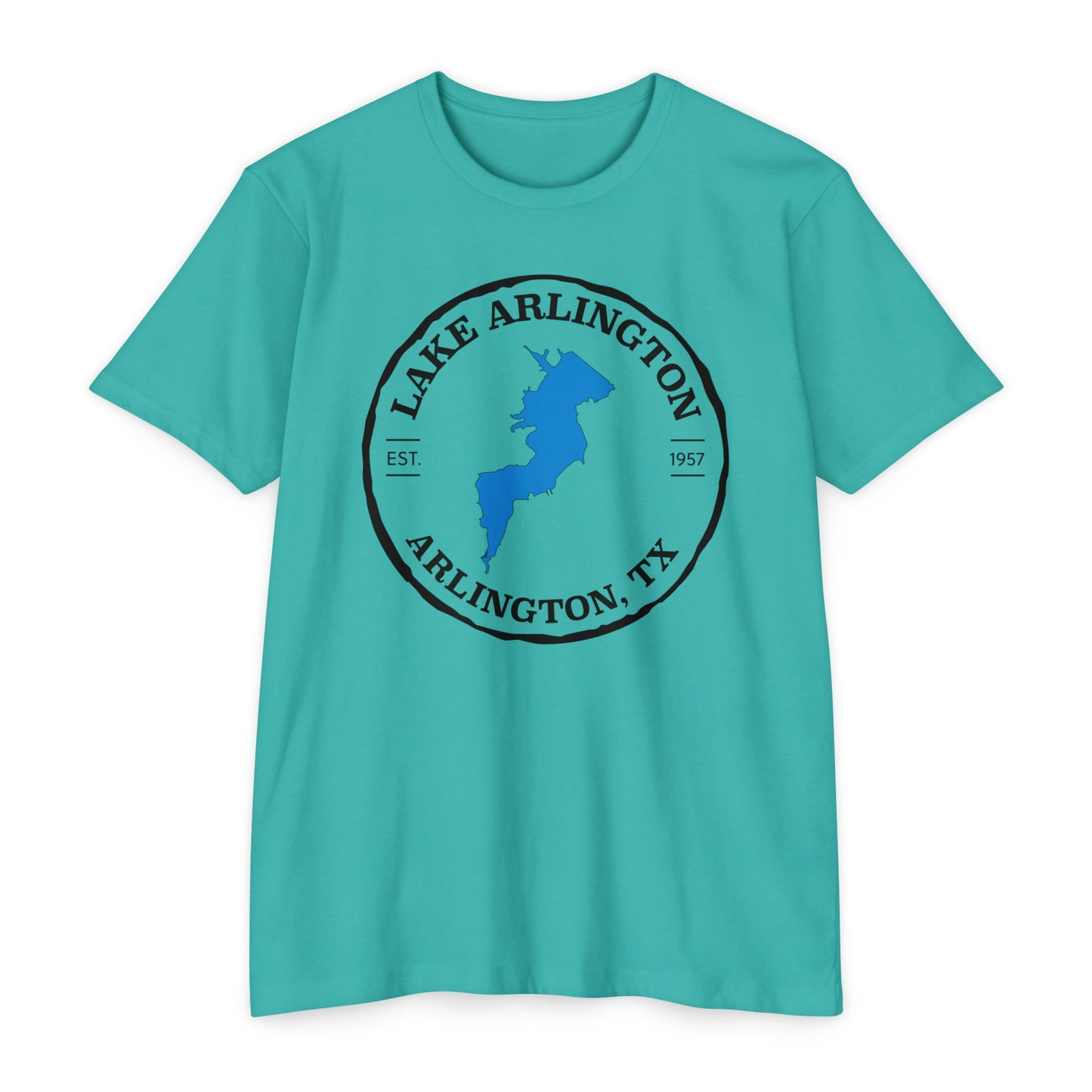 Lake Arlington — Unisex Cotton-Poly Blend T-Shirt