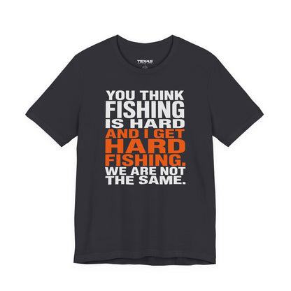 Hard Fishing — Unisex Cotton Tee