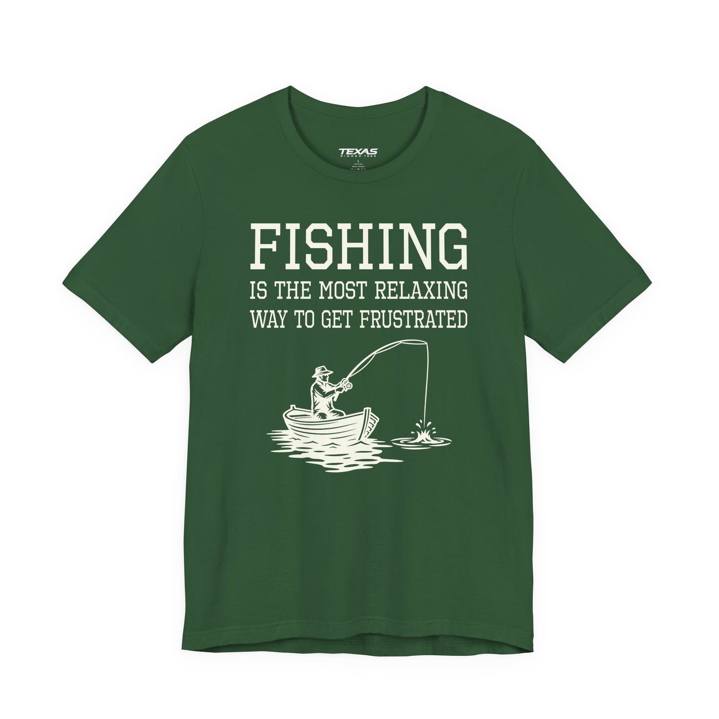Fishing Is the Most Relaxing Way to Get Frustrated — Unisex Cotton Tee