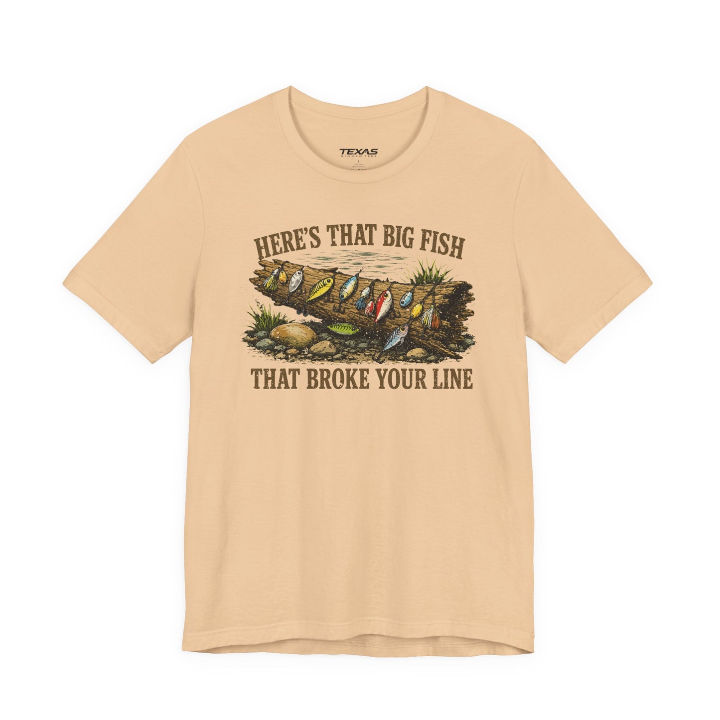 Here’s That Big Fish That Broke Your Line — Unisex Cotton Tee