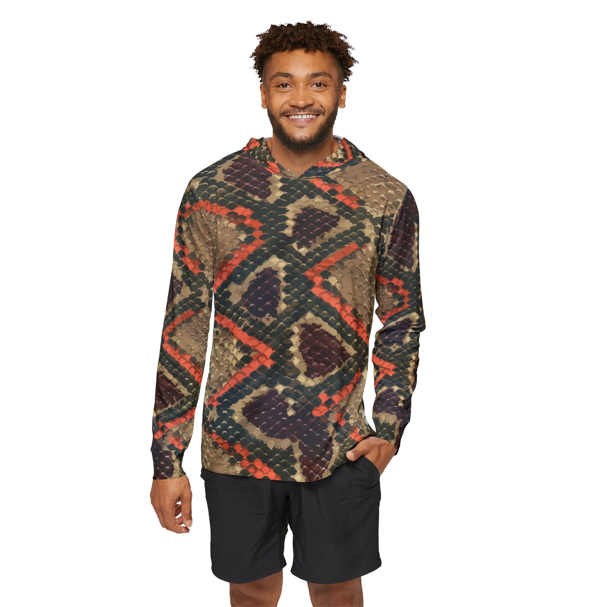 Burmese Python — Unisex Fishing Pullover Hoodie (SPF 50+)