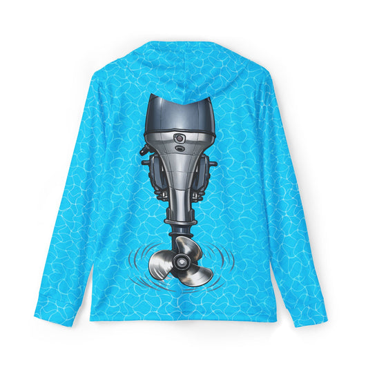 Outboard Motor — Unisex Fishing Pullover Hoodie (SPF 50+)