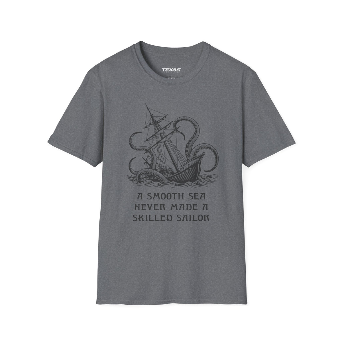 A smooth sea never made a skilled sailor — Unisex Cotton Tee