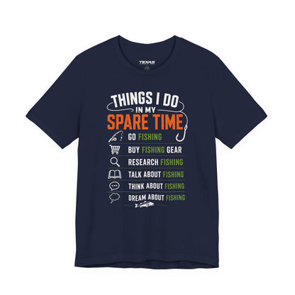 Things I Do in My Spare Time — Unisex Cotton Tee