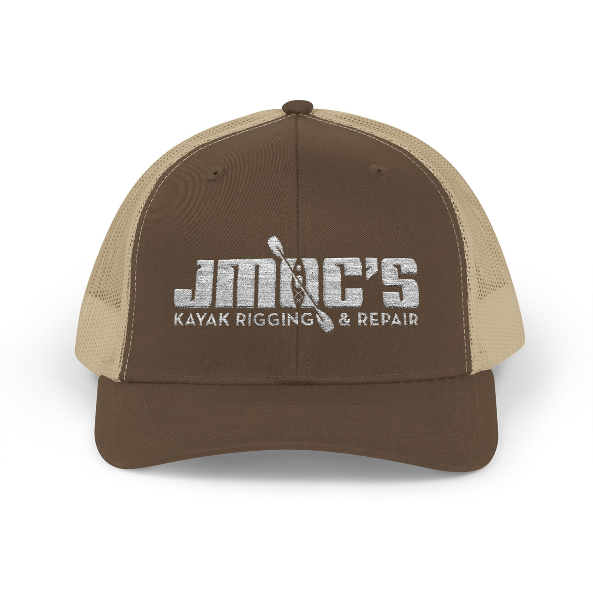JMOC's Kayak Rigging & Repair (Light Logo) — Embroidered Baseball Cap