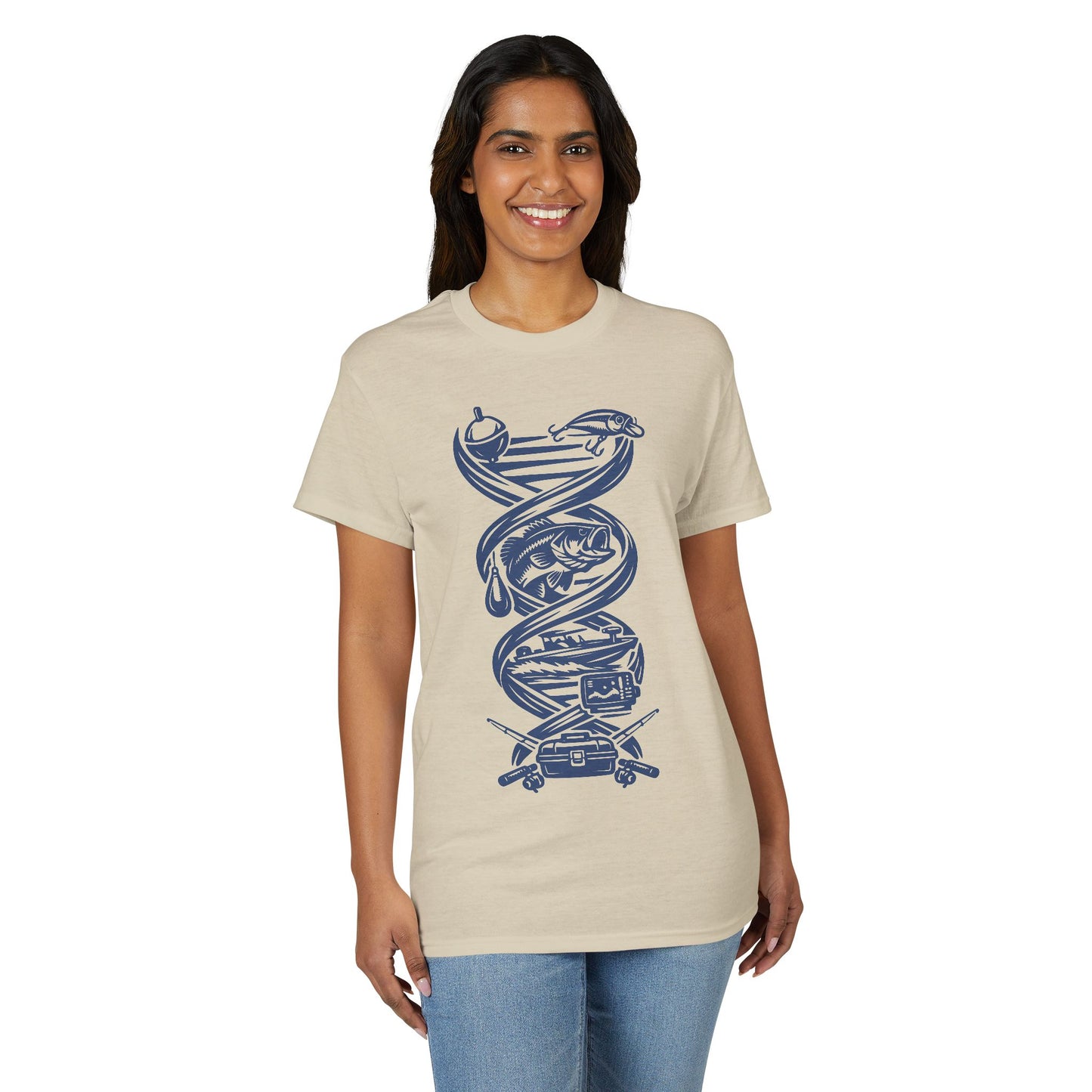 Fishing, It’s in My DNA — Unisex DryBlend® T-Shirt
