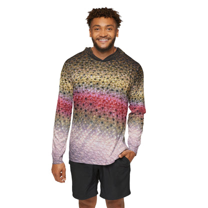 Rainbow Trout — Unisex Fishing Pullover Hoodie (SPF 50+)