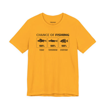Chance of Fishing — Unisex Cotton Tee