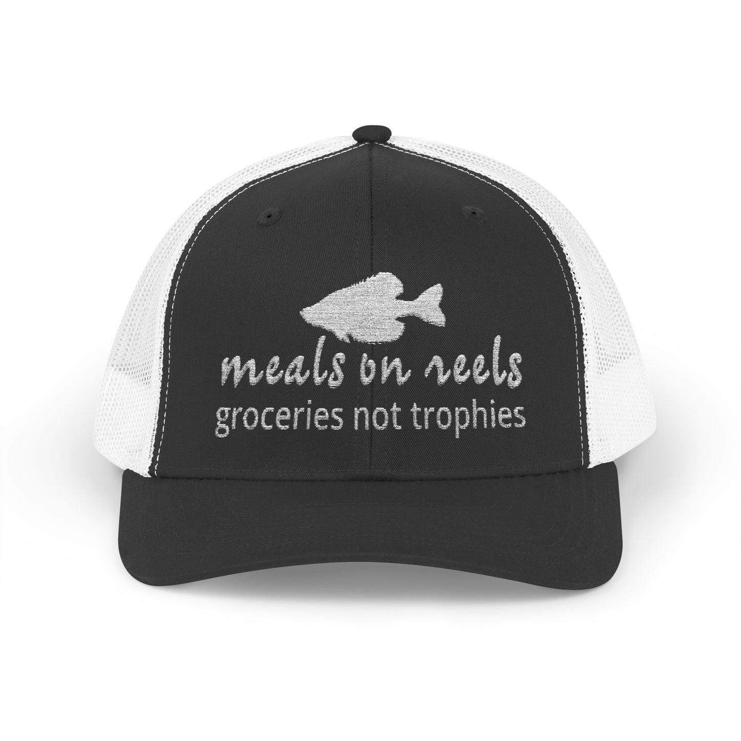 Meals on Reels: Groceries Not Trophies — Embroidered Baseball Cap