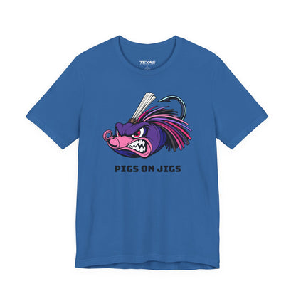 Pigs on Jigs — Unisex Cotton Tee