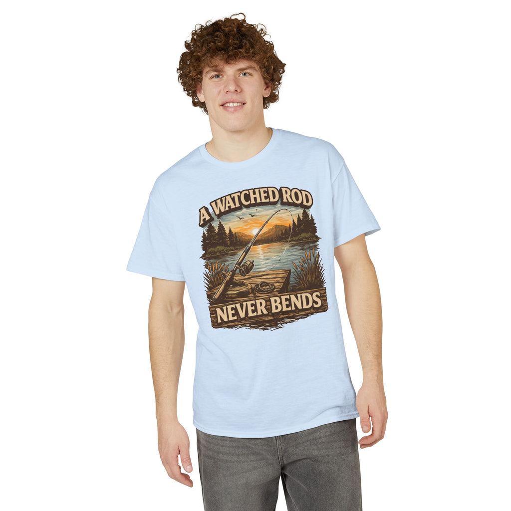 A Watched Rod Never Bends — Unisex DryBlend® T-Shirt